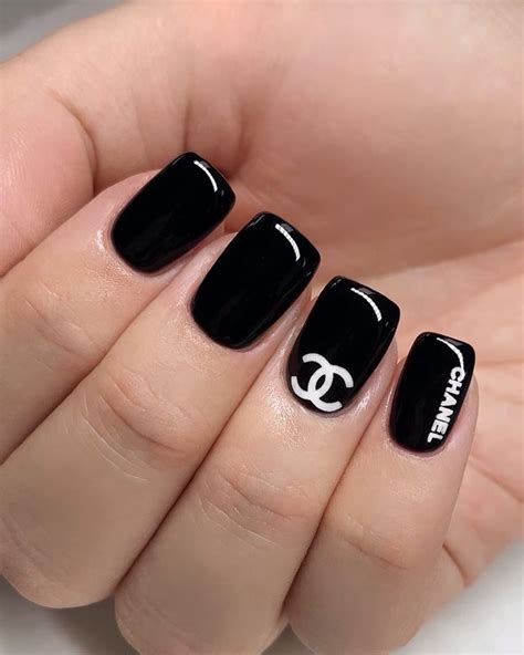 chanel decal nail ideas|chanel nails 2020.